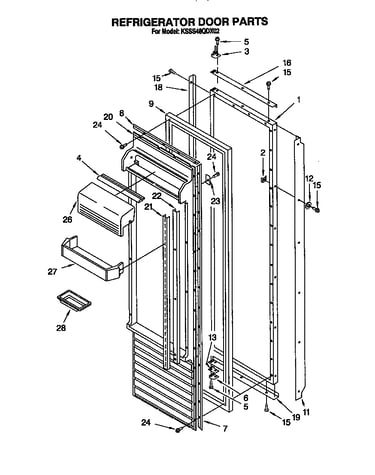 Refrigerator door