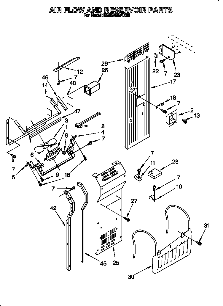 Air flow and reservoir