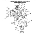 KitchenAid KCMG125DWH0 magnetron and air flow diagram