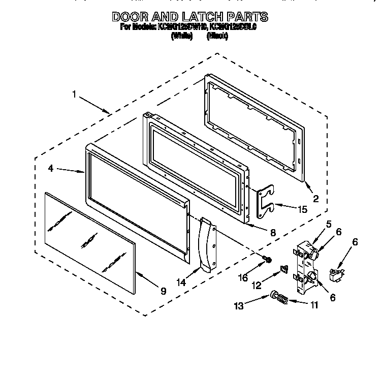 Door and latch