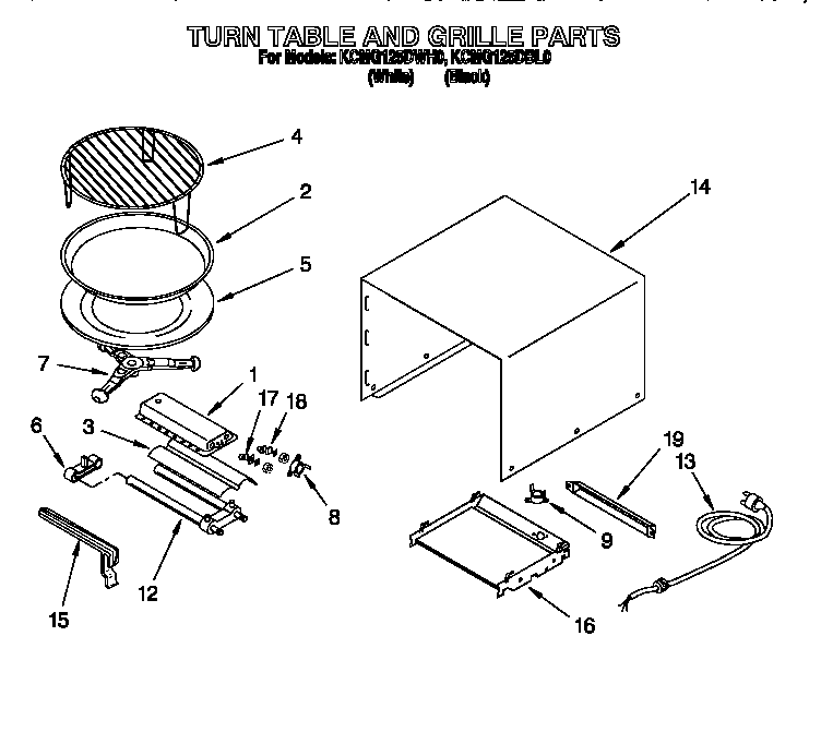Turn table and grille