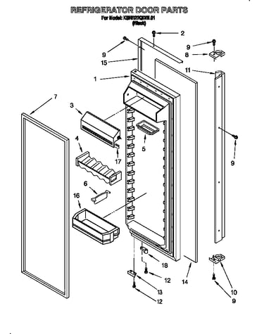 Refrigerator door