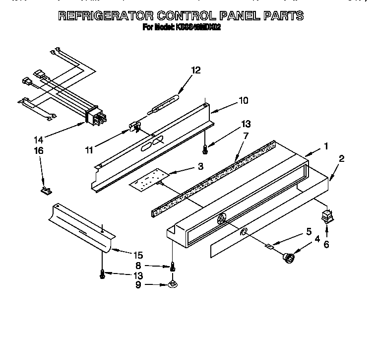 Refrigerator control panel
