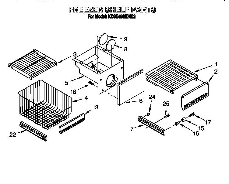Freezer shelf
