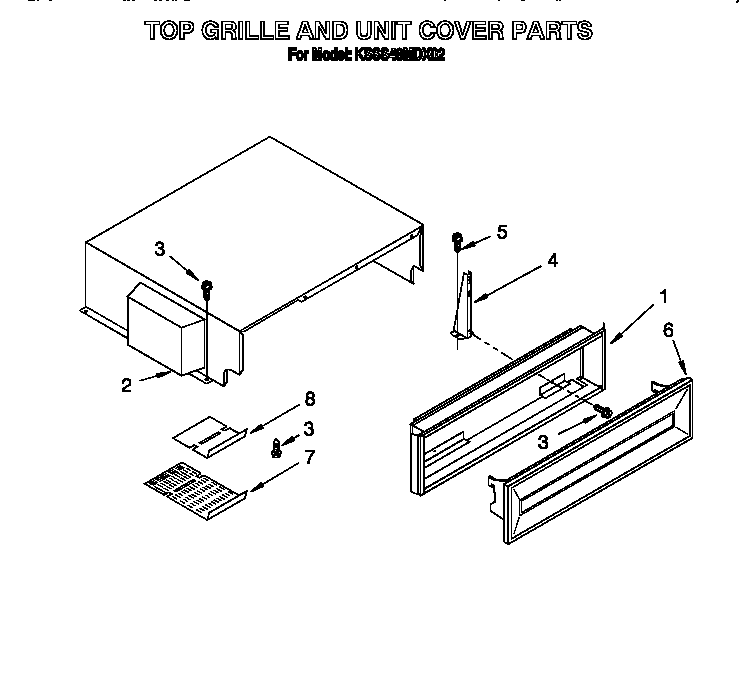 Top grille and unit cover