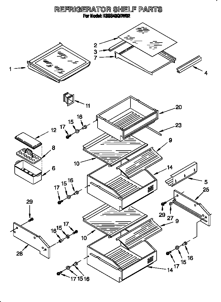 Refrigerator shelf