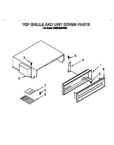 Top grille and unit cover