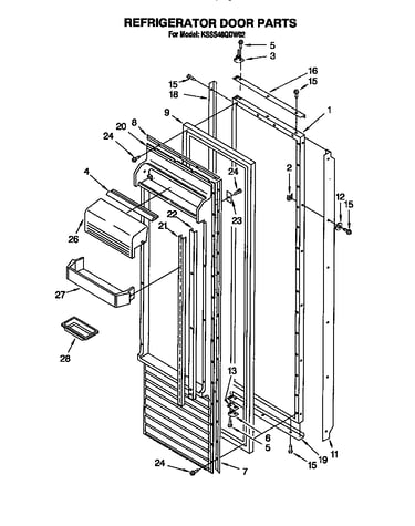 Refrigerator door