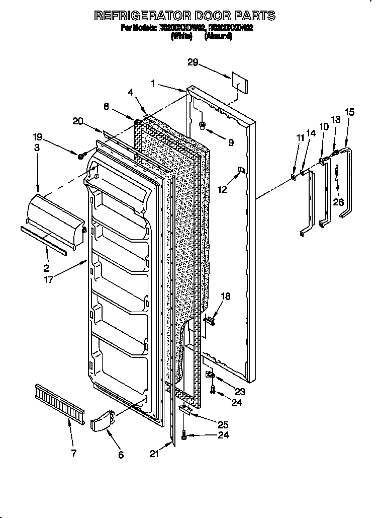 Refrigerator door