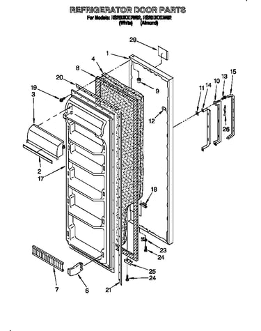 Refrigerator door