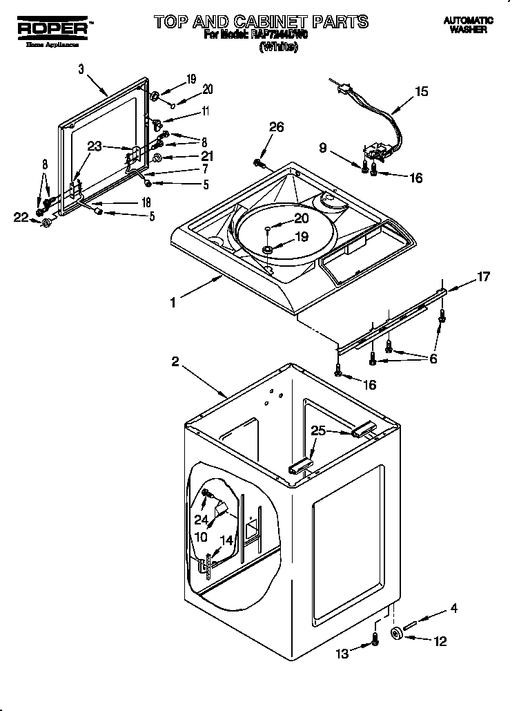 Top and cabinet