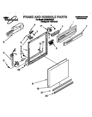 Frame and console