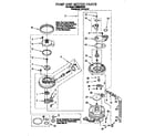 Whirlpool DU980QPDZ3 pump and motor diagram