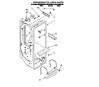 KitchenAid KSRP22QDBL02 refrigerator liner diagram