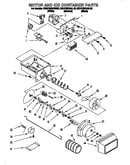 Motor and ice container