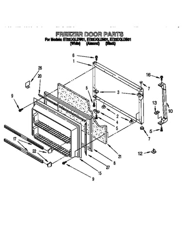 Freezer door