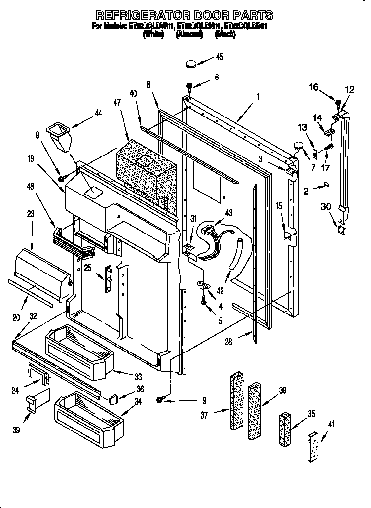 Refrigerator door