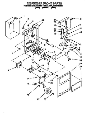 Dispenser front
