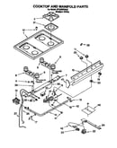 Cooktop and manifold