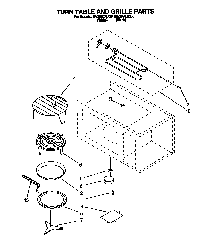 Turn table and grille