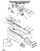 Motor and ice container