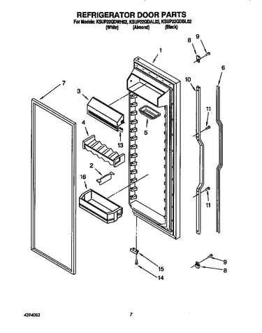 Refrigerator door