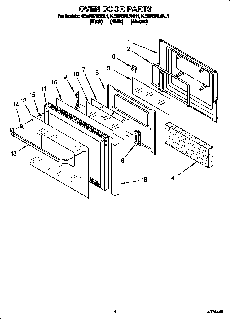Oven door