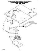 Component shelf and latch