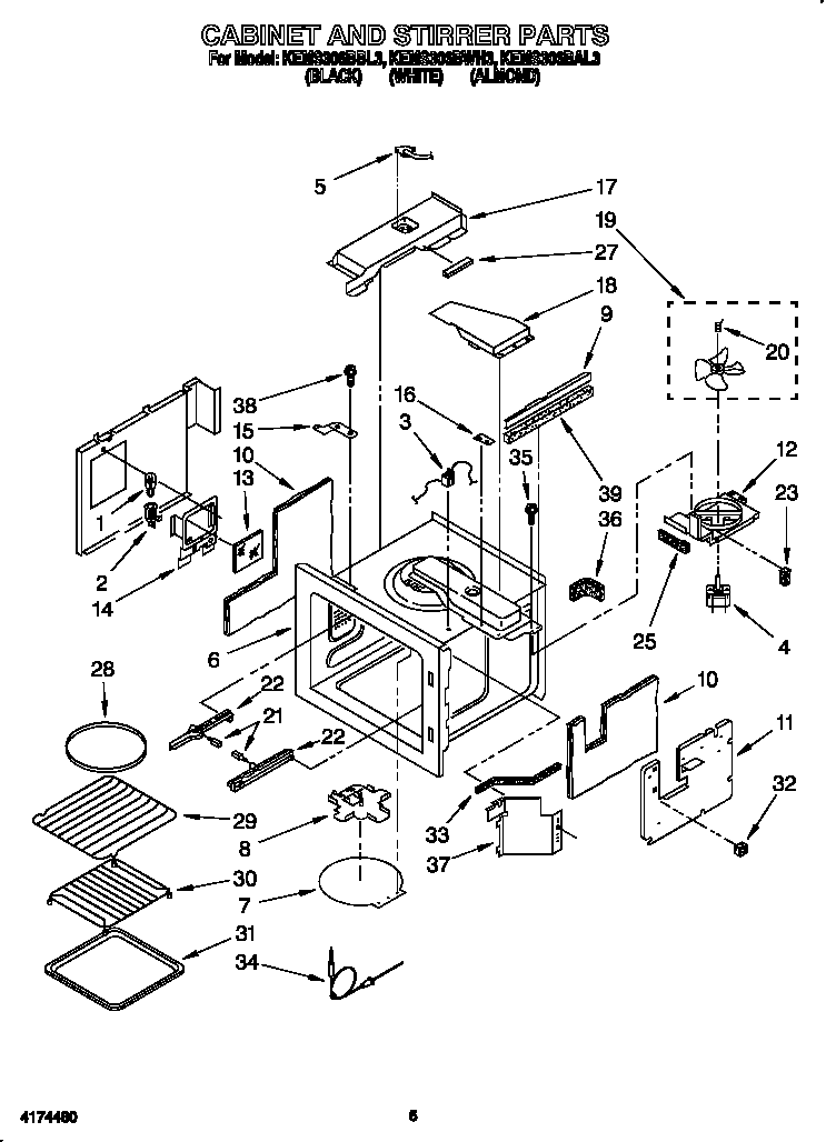 Cabinet and stirrer