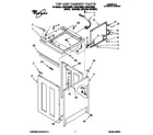 Whirlpool CAP2772BW2 top and cabinet diagram