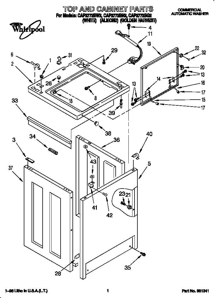 Top and cabinet