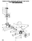 Brake, clutch, gearcase, motor and pump