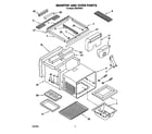 Whirlpool SS373PEX1 maintop and oven diagram