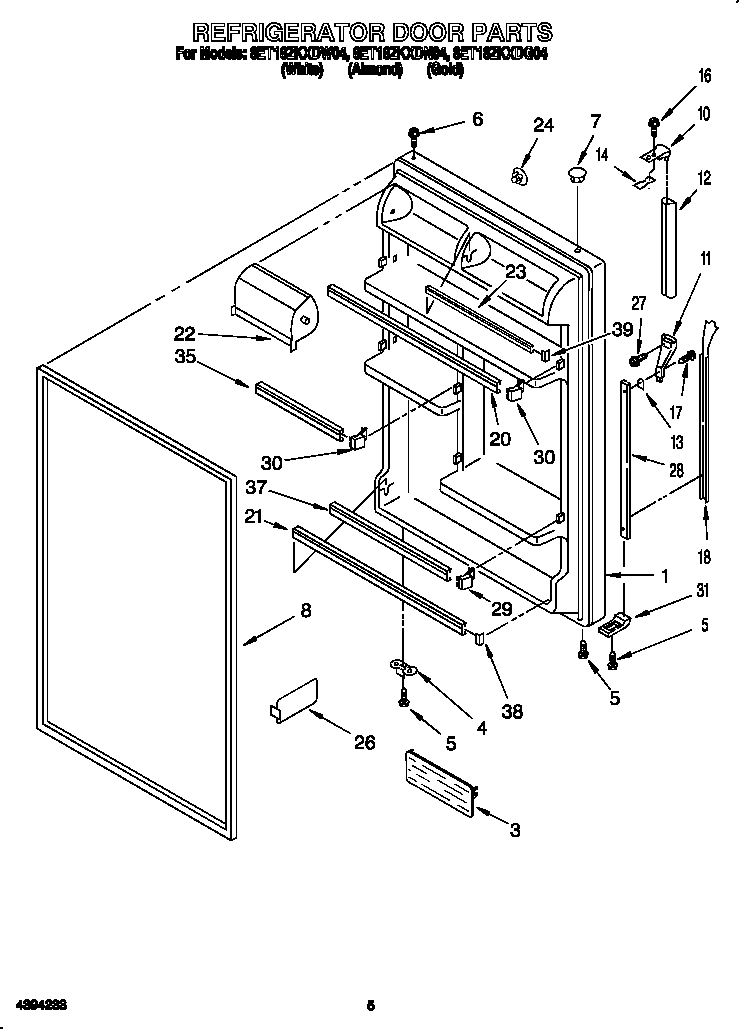 Refrigerator door
