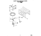 KitchenAid KEMI301BWH0 cavity and turntable diagram