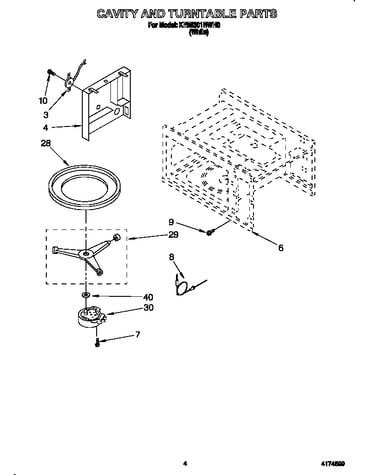 Cavity and turntable
