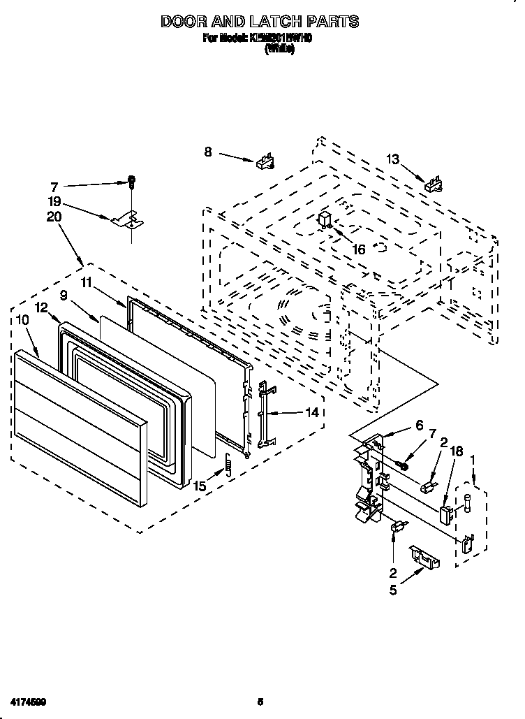 DOOR AND LATCH