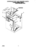 Dryer support and washer