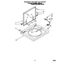 Whirlpool LTG5243DQ0 washer top and lid diagram