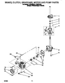 Brake, clutch, gearcase, motor and pump