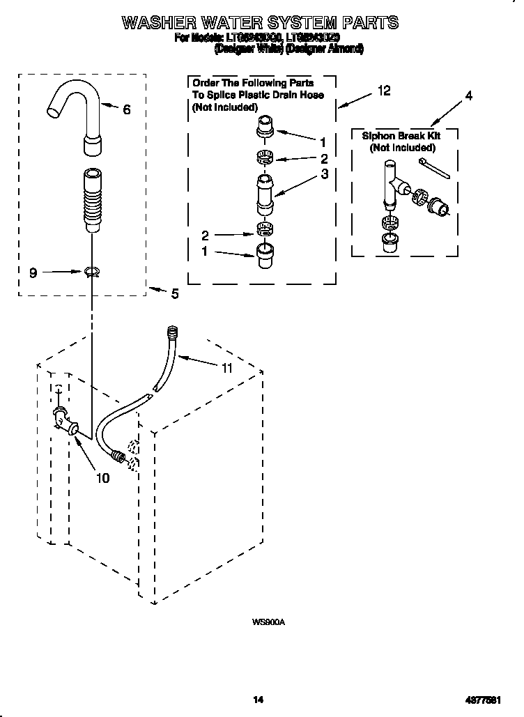 Washer water system