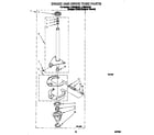 Whirlpool LTG5243DQ0 brake and drive tube diagram