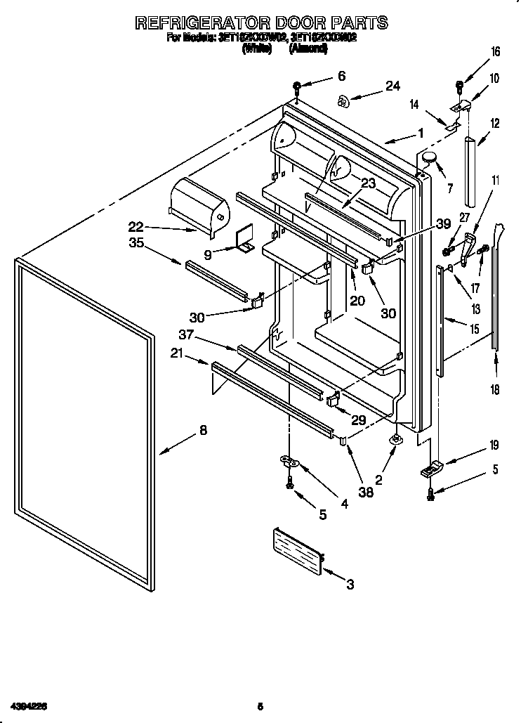 Refrigerator door