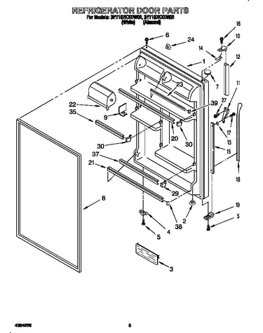Refrigerator door