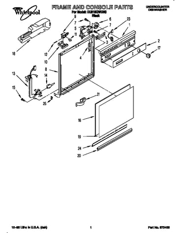 Frame and console