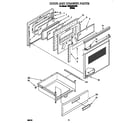Whirlpool TER50W0DW0 door and drawer diagram