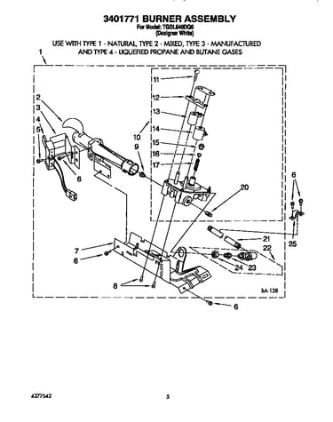 3401771 burner assembly