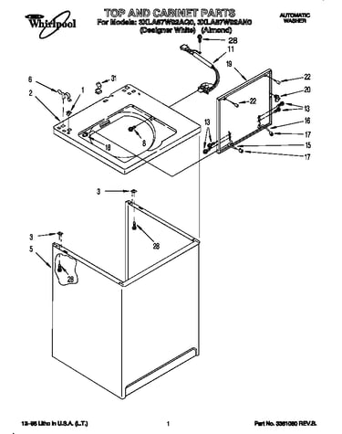 Top and cabinet