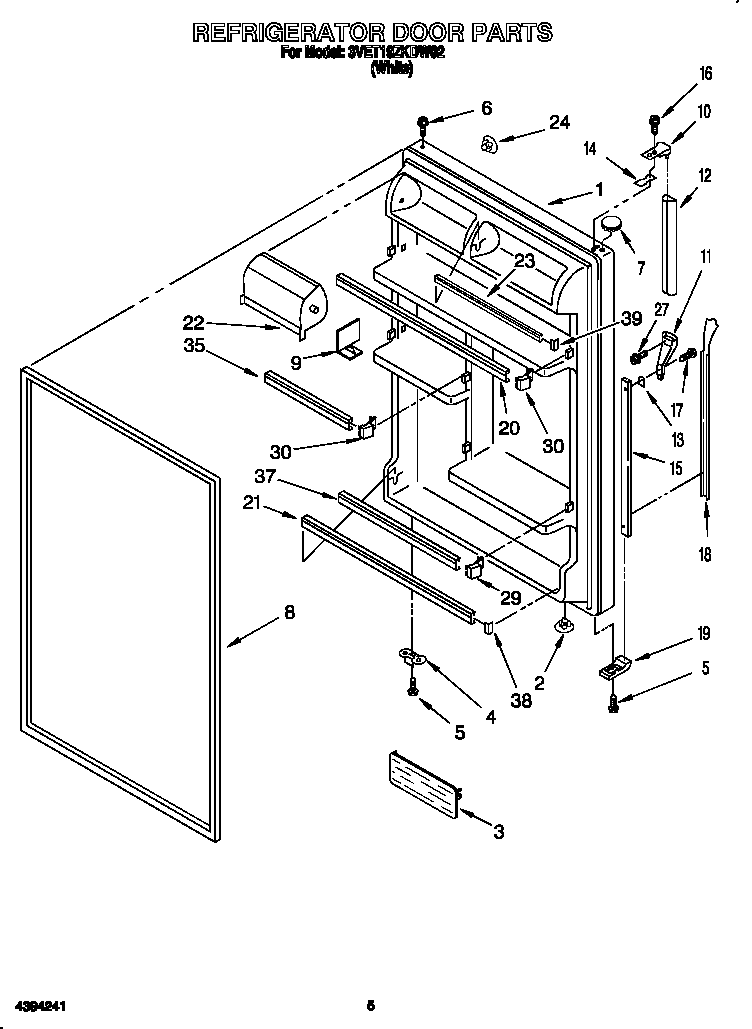 Refrigerator door