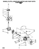 Brake, clutch, gearcase, motor and pump